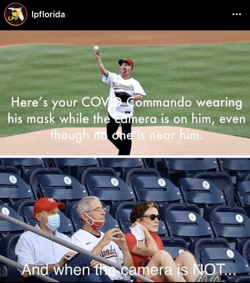 LP_Florida's tweet photo. Adorable. #Fauci #FauciFirstPitch #FauciTheFraud #FauxFauci  @NIH https://t.co/g0Jn11oEGD
