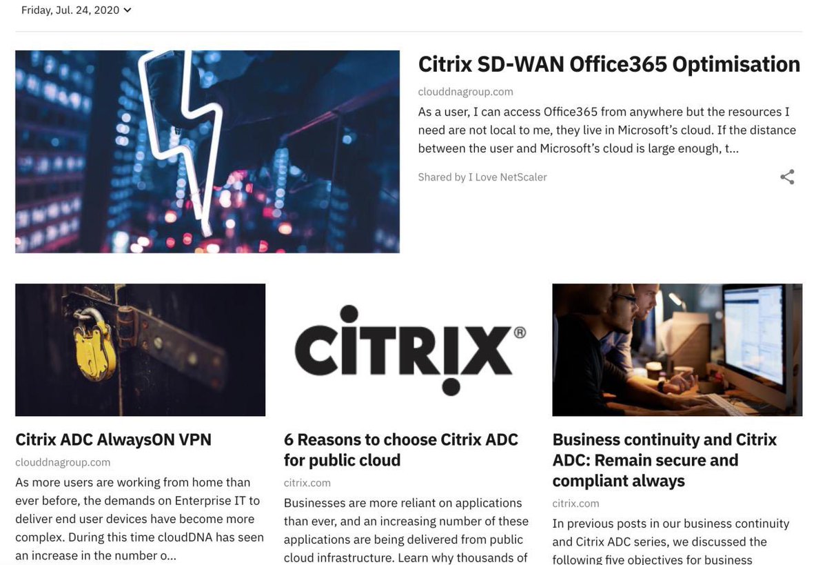 All the latest guidance, updates &amp; info from the Citrix networking portfolio inc:#CitrixSDWAN #Office365 #Optimisation #AlwaysON #VPN
#WANEdge #security
#businesscontinuity 
Are you and your network ready for anything? ilovenetscaler.com

 #CitrixADC #NetScaler