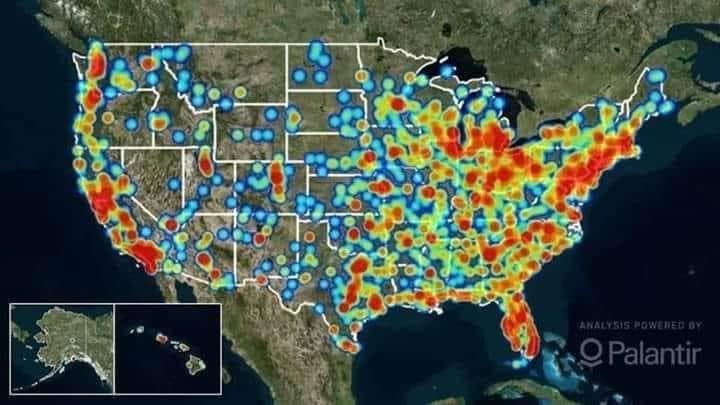 4Nanaof8's tweet image. #ChildTrafficking #SaveTheChildren 
over 2000 children go missing every day. This map resembles a covid hotspot map; see the correlation?