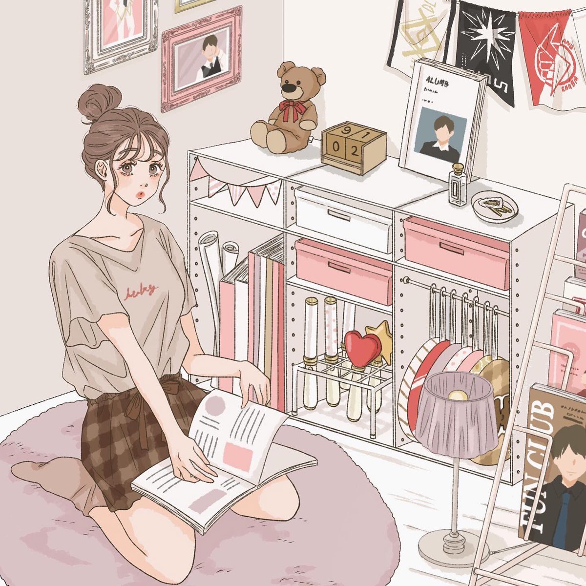 Asuka Pa Twitter Jjさんにてイラスト挿絵を担当させていただいてます テーマは ヲタ活女子のおうち時間 なので ヲタ活女子必見です