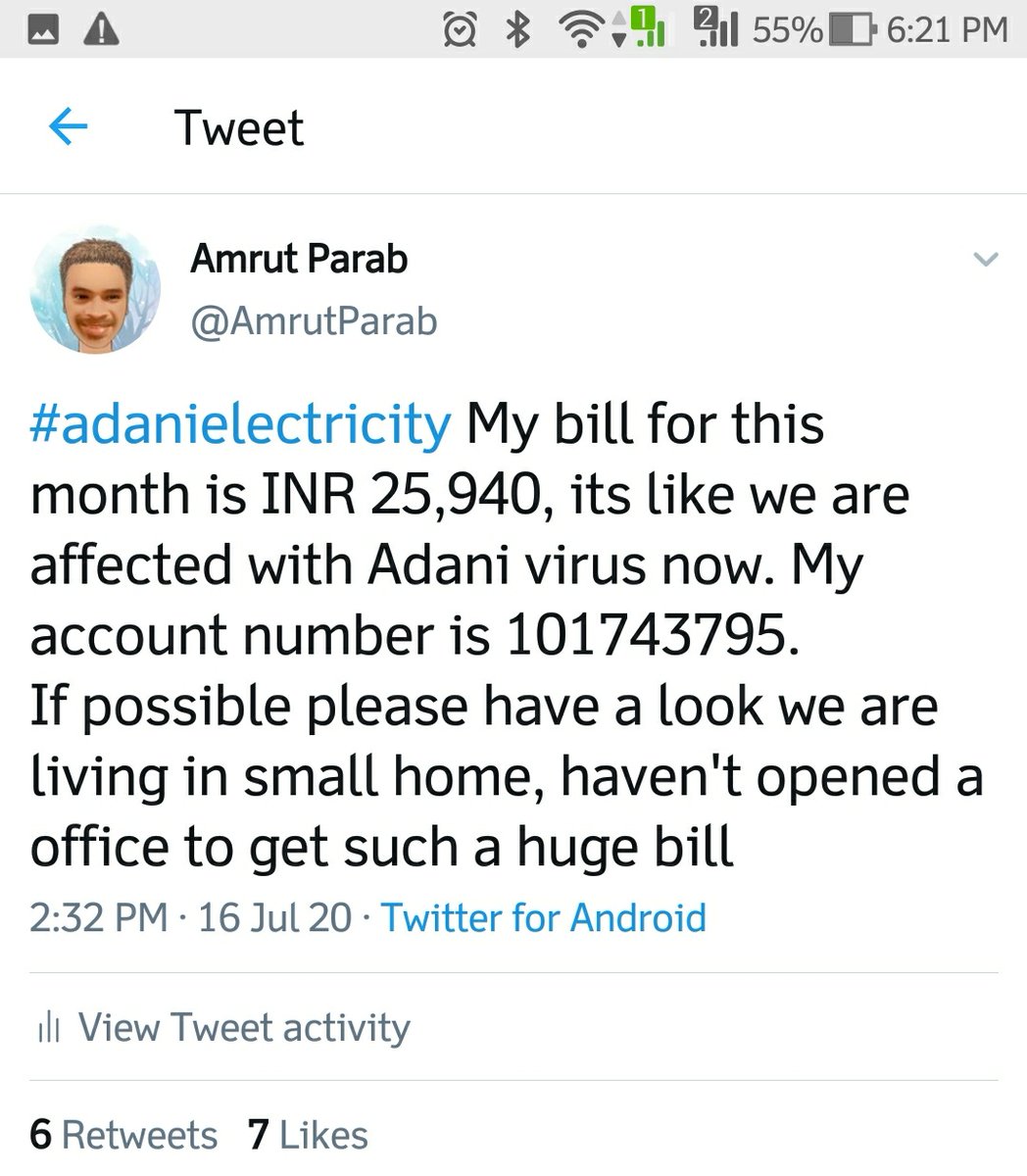 AmrutParab's tweet photo. @Adani_Elec_Mum Where is the solution? Giving EMI option means you have decided to send more bills like this, so that people have to convert such huge amount and pay you. Wow and now we can't do anything. https://t.co/W5seRYtUeG