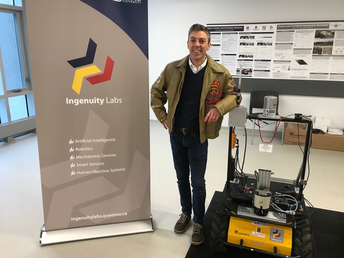 SmithEngQueens's tweet photo. In our newest #FEAS podcast, Interim Director of the @IngenuityLabs Research Institute, Dr. Joshua Marshall (@queensprofessor), talks about the lab’s collaborative approach to creating intelligent systems and robotic machines. Listen now!
Listen Here: https://t.co/diligduFpW https://t.co/7fZWYvGmlr