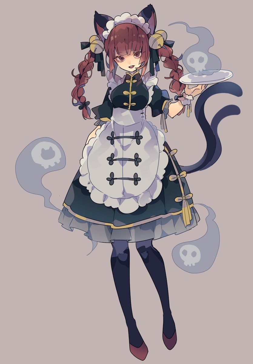 kaenbyou rin 1girl solo animal ears multiple tails tail cat ears two tails  illustration images