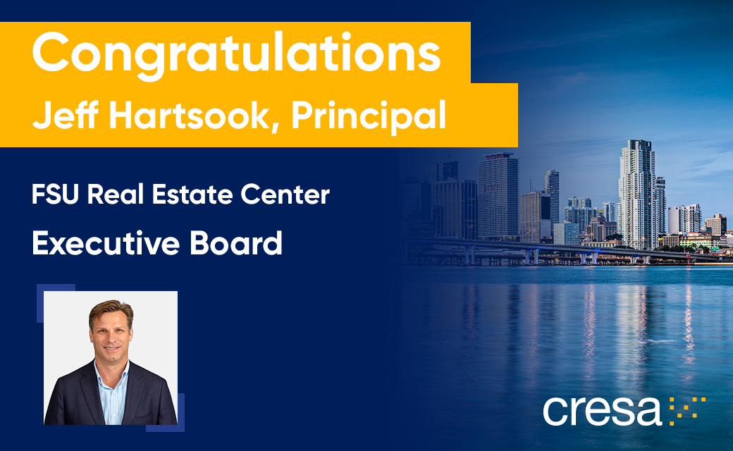 CresaCorp's tweet photo. Congratulations to @JeffHartsook in @CresaMiami on his appointment to the @floridastate Real Estate Center’s Executive Board. #cre #realestate #occupierrep #cresamiami https://t.co/7HP2U2seJ9
