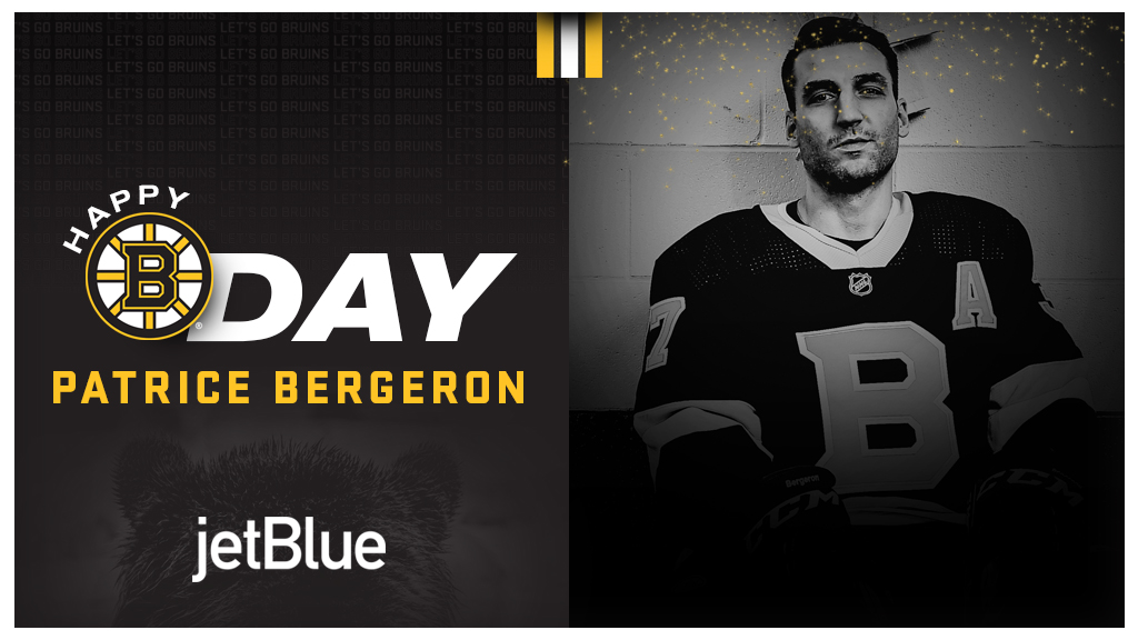 NHLBruins's tweet photo. Happy Birthday, Bergy! 🎂 

#NHLBruins https://t.co/sT9Mey46Ju