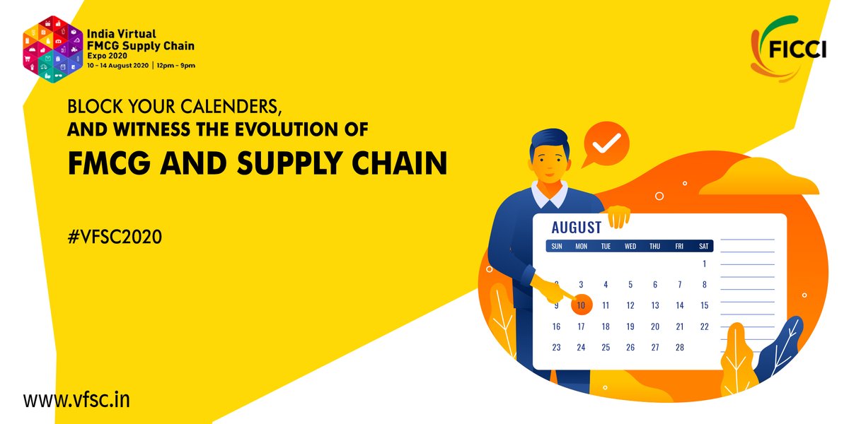 india_fmcg's tweet photo. If you're an Indian FMCG and Supply Chain player, 10th to 14th August, 2020 might be the most important dates for you this year.
#VFSC2020 #FMCGs #VirtualExpo #VirtualExhibition #Beauty #PersonalCare #SupplyChain #Logistics #ConsumerGoods #InformationTechnology https://t.co/rAHv8DeIU7
