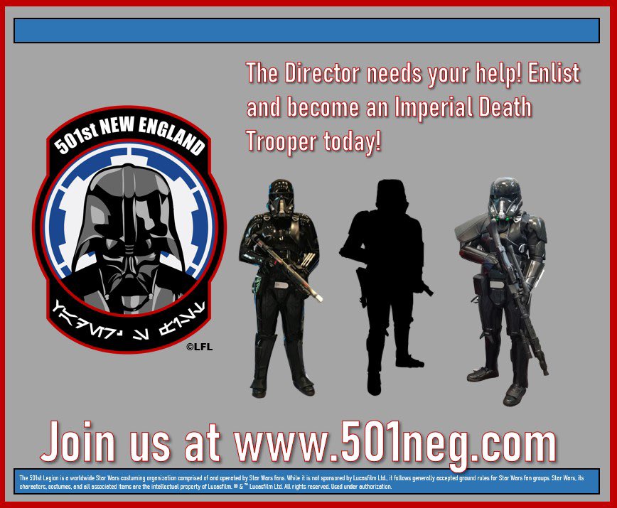 501NEG's tweet photo. We would be honored if you would join us!
https://t.co/6Ah5N18xDp
#501stlegion #501neg #badguysdoinggood #specopsdetachment https://t.co/TZTIlsazJ2