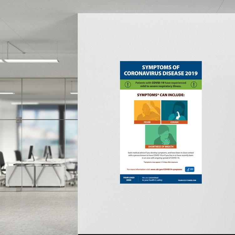SolutionsByAGM's tweet image. #FeatureProductFriday As your employees return to work, it is important that they are aware of the symptoms of #COVID19. This Symptoms of Coronavirus Disease #Poster can be #customized with your logo to be displayed in your workplace!  

covid19safetyitems.com/collections/si…

#agmsolutions