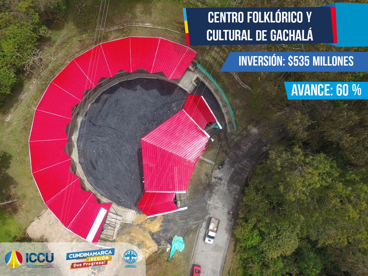 ICCUGOB's tweet photo. Con la Alcaldía de Gachalá construimos el Centro Folklórico y Cultural, donde además adelantamos las adecuaciones internas, la plazoleta principal y la instalación de la cubierta.
Más de 1400 habitantes disfrutarán del escenario cuya inversión es de $535 millones para esta etapa. https://t.co/oVpfZgu22v