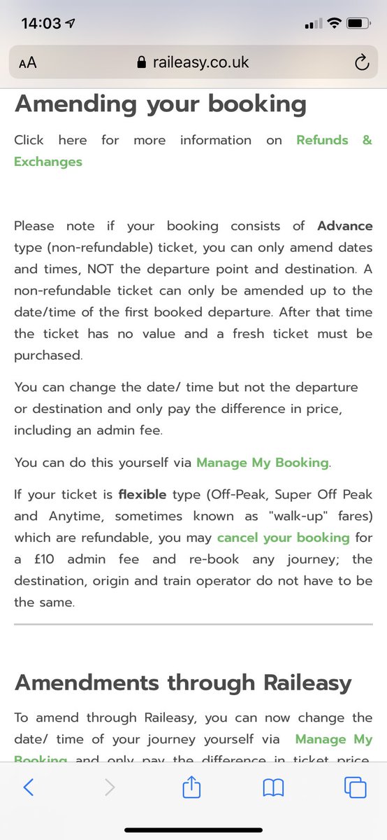 Wright_EE's tweet photo. @raileasy website says I can change time of advance tix but when I try to it says I can’t - do I need to rebook?? https://t.co/tkeXCtlXOU