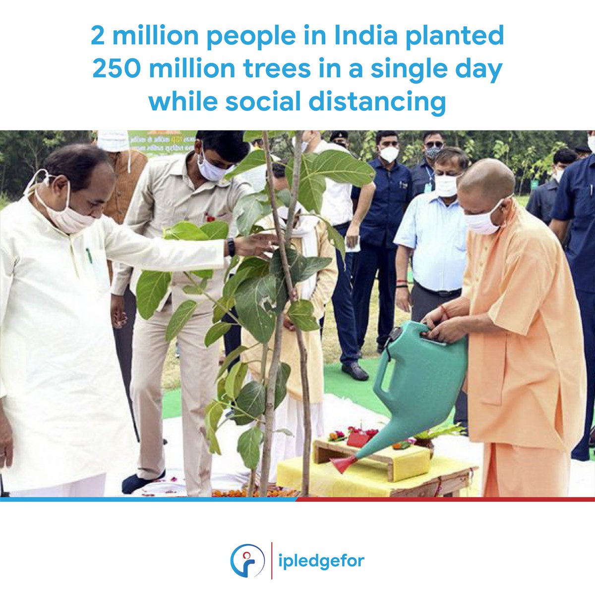 ipledgef0r's tweet photo. 2 million people in India planted 250 million trees in a single day while social distancing
.
.
.
.
.
.
.
#caring #heartwarming #positivepsychology #globalpositivenews #news #somegoodnews #tanksgoodnews #Positivenews #positivenergy #positivity #onemillionactsofgood https://t.co/TeRLk5Vst7