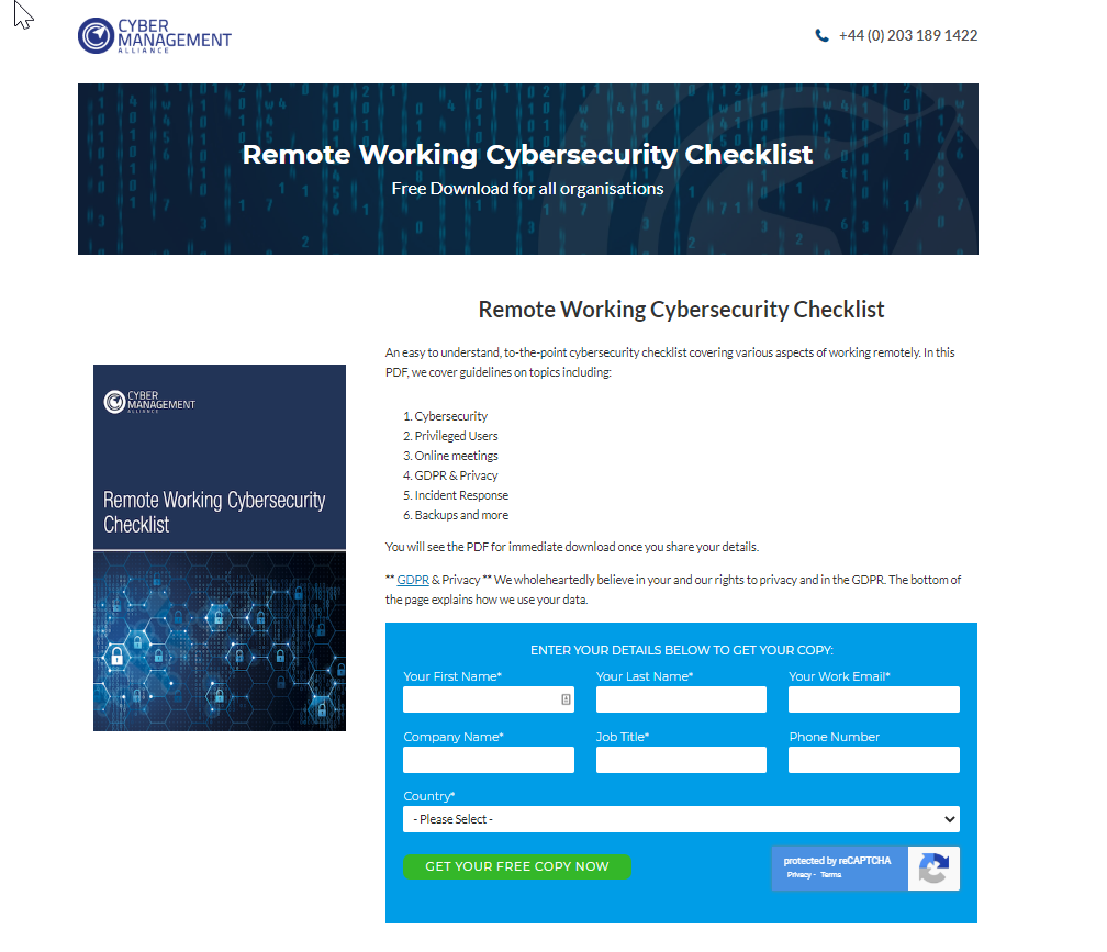 HubSnacks's tweet photo. HubSpot Landing Page Built By #HubSnacks - Remote Working Cybersecurity Checklist
from @cm_alliance. An easy to understand, to-the-point #cybersecurity checklist covering various aspects of working remotely. Download here ▶️ https://t.co/8fJ4YXVB8Z #hubspot #growbetter https://t.co/YX9Gp6vFsP