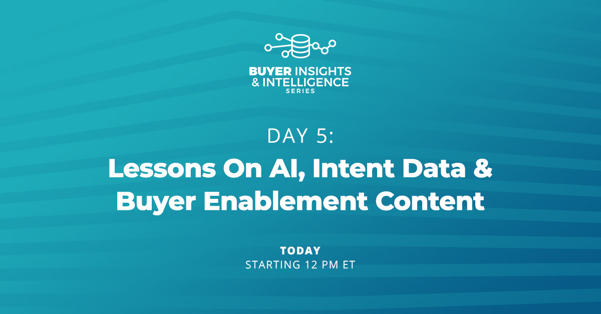 DG_Report's tweet photo. It’s the final day of #bii20! Tune in today for sessions covering everything from #AI to #intentdata & buyer enablement content. Speakers include @content4demand’s @TonyaVinas & @C4Dstrategist, @trueinfluence’s @KayKienast1 & @myconversica’s @adepsays: https://t.co/qZf1Uc5PVS https://t.co/6iUs59yphi