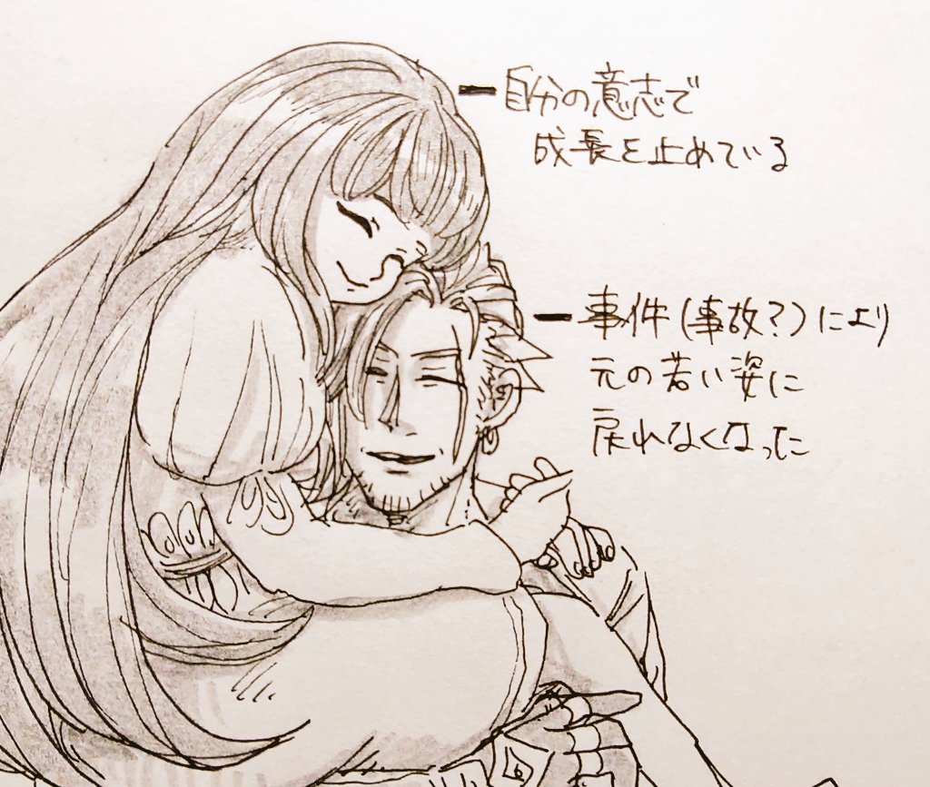 基本的にお互いの外見年齢を尊重する部分もありながら対等なんだろうけど、感覚としてはわりと近いとこにいるのかな。どうなんだろう 
