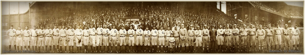 Today In 1911: The "Addie Joss Benefit Game" is played at League Park, Cleveland. Players is this classic panoramic photo include Cy Young, Ty Cobb (in a Cleveland Naps uniform), Walter Johnson, Nap Lajoie &amp; Shoeless Joe Jackson! #MLB #Baseball #History