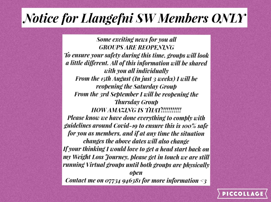 SWwithCherrish's tweet photo. Exciting ❤️❤️❤️
#llangefniswvirtualgroup #myswvirtualgroup #slimmingworld https://t.co/qpizRF4S5U