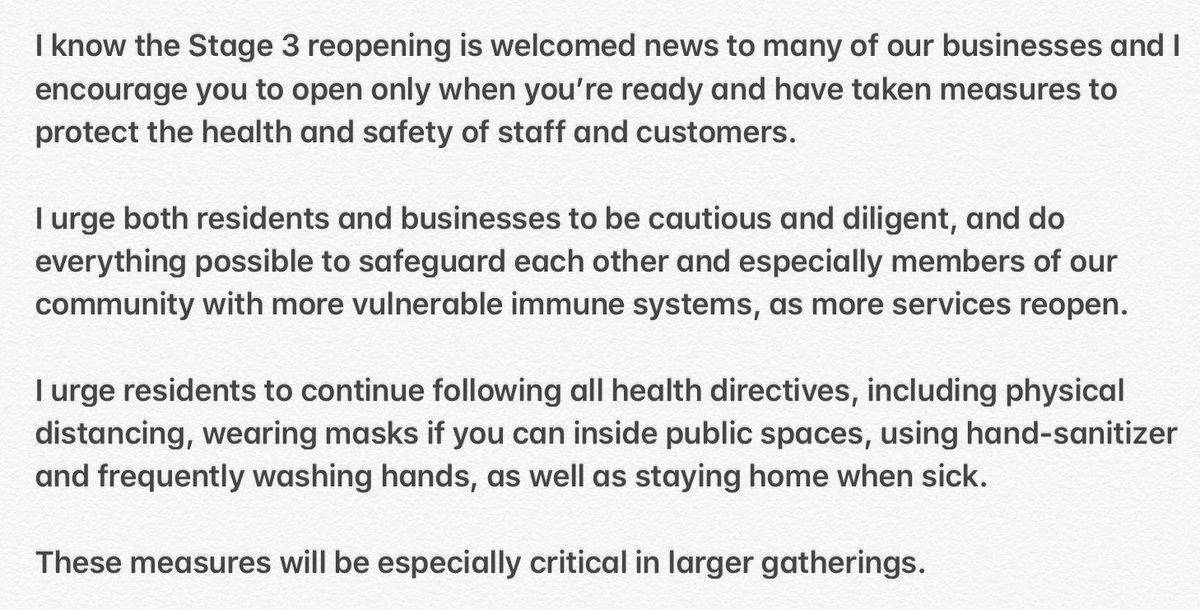 Today, #BurlON enters Stage 3 in the Province’s phased reopening of Ontario. mariannemeedward.ca/covid-19/burli…