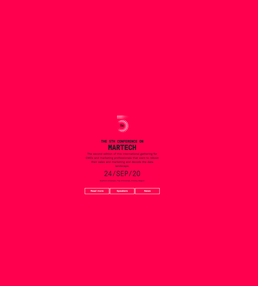 Game on! 

Yes, the 5th Conference on Martech 2020 will virtually take place September 24th. Register now, only the first 250 seats are free. Last come last served.

lnkd.in/dibb7aS