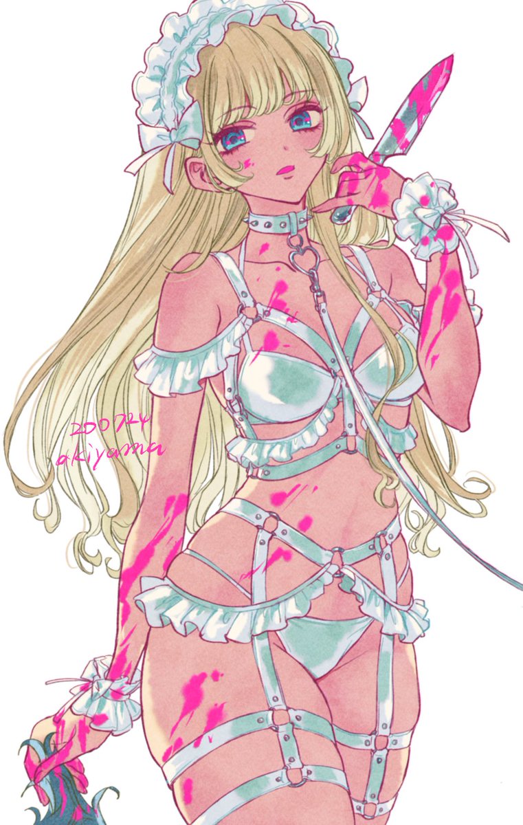 「血みどろの女 」|あきやまえんま😈のイラスト