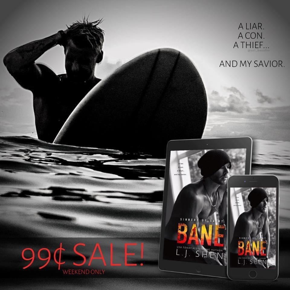 cantquitbooks's tweet photo. #BookSale and #Coverreveal - Bane by USA Today bestselling @lj_shen is on sale for only 99 cents!! This emotional read is a page turner! 

Grab your copy right now!
📚Amazon Universal: https://t.co/1irZNwCOpm            
🎧Audiobook: https://t.co/bb1esxC36o https://t.co/MxtR6RP63Y