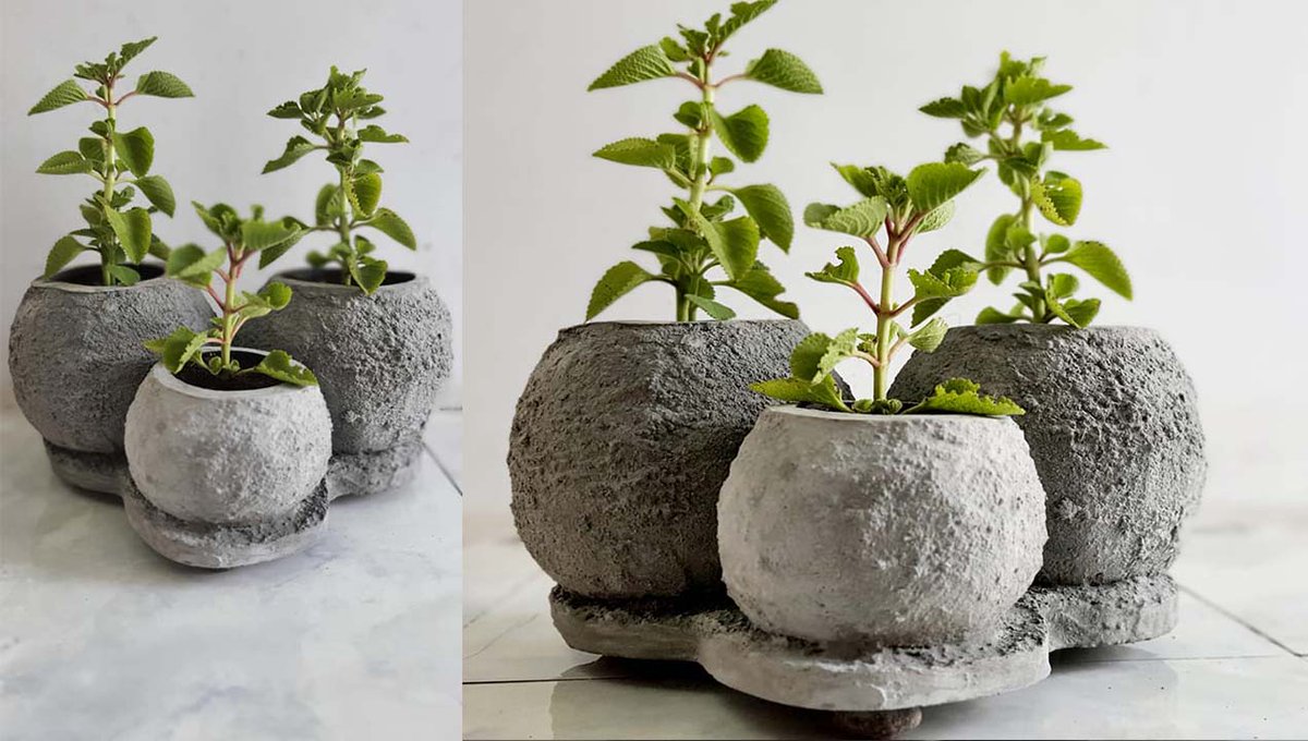 InLifeHacks's tweet photo. Wow...unbelievable! The guy this making plant pot  very beautiful and very creative Just from balloons😍👍
See video how he does here 👉https://t.co/SgnmOfvgJX
#CraftIdeas #DYICement #PotPlants #HomeGarden https://t.co/OtyVtOc0Xq