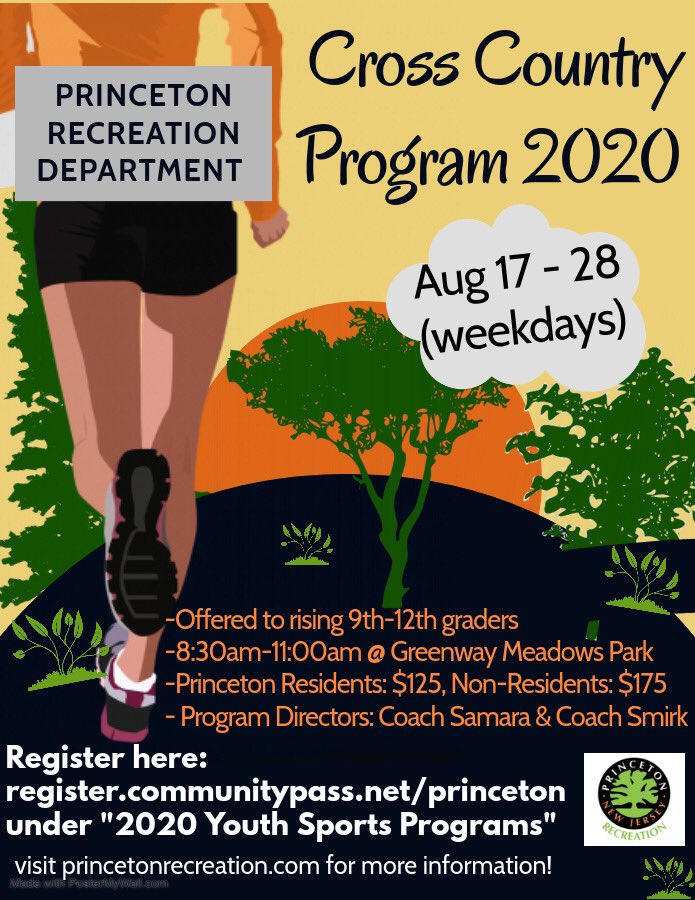 Ben Samara (@bensamarapps) on Twitter photo We’re back at it again! Distance runners, join us for live, in person training, August 17-28, at the <a href="/PrincetonRec/">Princeton Recreation Dept.</a> Cross Country Program! Open to Princeton-based athletes AND non-resident athletes. Sign up today for a great kickoff to your XC season! leaguelineup.com/miscinfo.asp?m… We’re back at it again! Distance runners, join us for live, in person training, August 17-28, at the <a href="/PrincetonRec/">Princeton Recreation Dept.</a> Cross Country Program! Open to Princeton-based athletes AND non-resident athletes. Sign up today for a great kickoff to your XC season! leaguelineup.com/miscinfo.asp?m…
