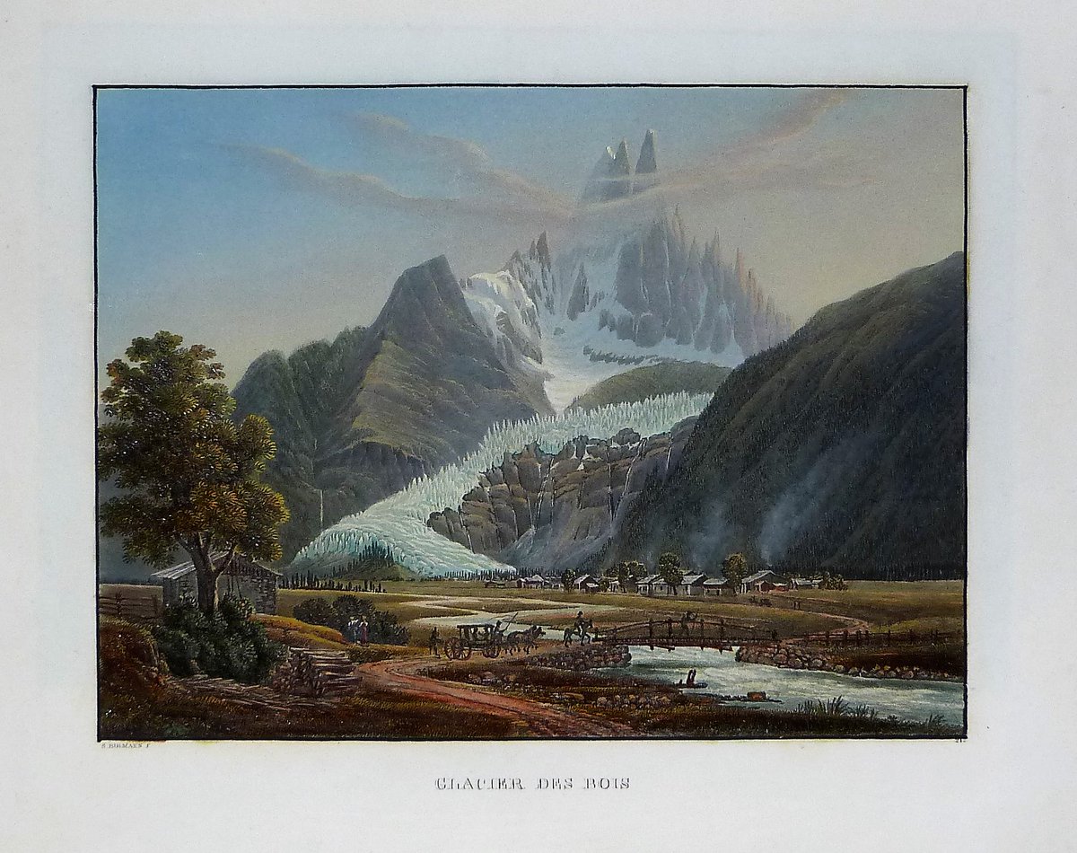 LibreriaBourlot's tweet photo. La Vallée de Chamonix. Incisioni originali all'acquatinta eseguite nel 1826 da Samuel Bir,ann.
#merdeglace #Montanvert #Chamonix #monteBianco https://t.co/ANF7dGaI3t #mountains https://t.co/wVLOfVrKZa