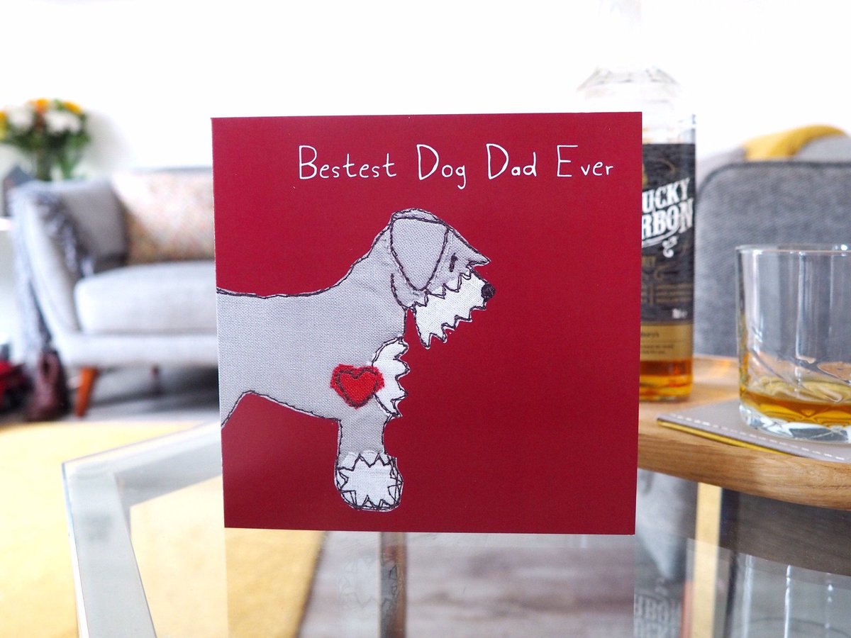 RenandThreadUK's tweet photo. Looking for a birthday card for dog Dad’s? Check out my collection including this Schnauzer Dog Dad Birthday Card - Bestest Dog Dad https://t.co/RhlpK7LEPO https://t.co/tNYflsdQDM