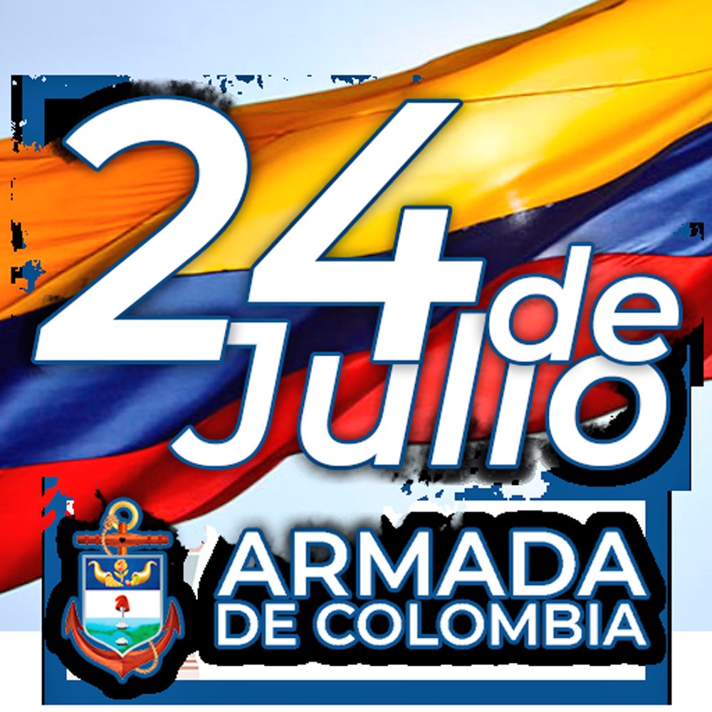 FuerzaAereaCol's tweet photo. 🇨🇴 Hoy 24 de julio felicitamos a nuestra @ArmadaColombia en su día.

En virtud de la gesta libertadora del Lago de Maracaibo, en 1823. 

197 años protegiendo los espacios marítimos, fluviales y terrestres de la Nación.

#24JulioARC 
#24DeJulioArmadaDeColombia https://t.co/emLMbd1aji