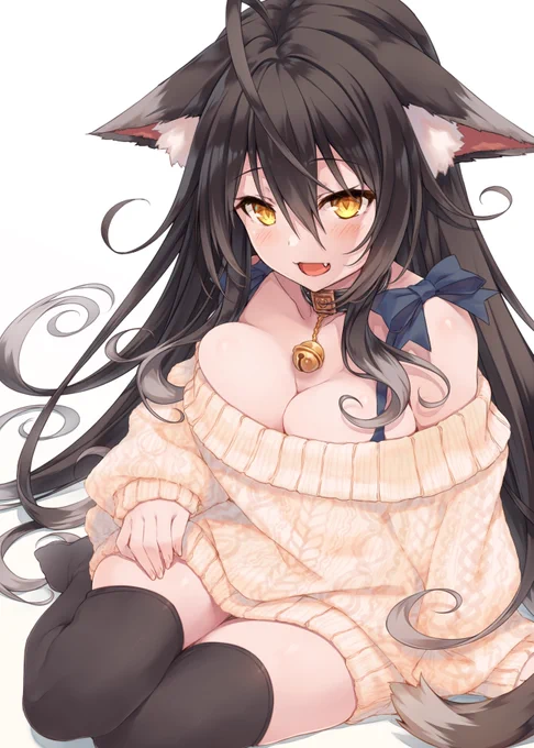 せつなちゃん試作02 欲望に任せてオフショルセーター着てもらいました。 