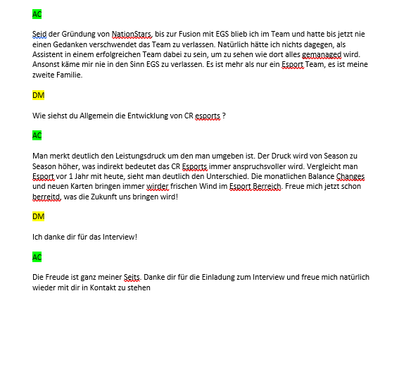 Interview mit meinem Bro <a href="/acetyll_cr/">Mugiwara Ace</a> ist online! Wir haben über <a href="/EGSwiss/">EGSwiss</a> gesprochen, über die neuesten Archievements, CR-Esports Situation in der Schweiz und vieles mehr!

Checkt das auf jeden Fall ab!