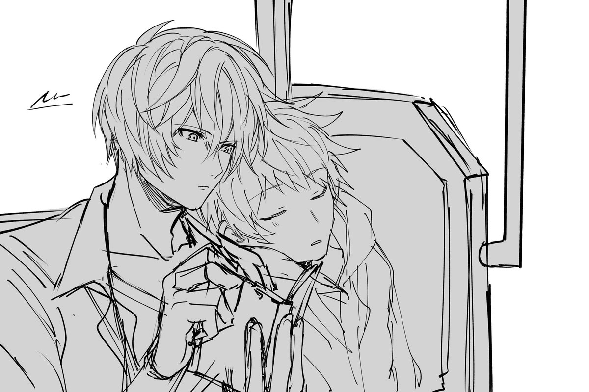 電車でイチャつくビリグラの落書き 