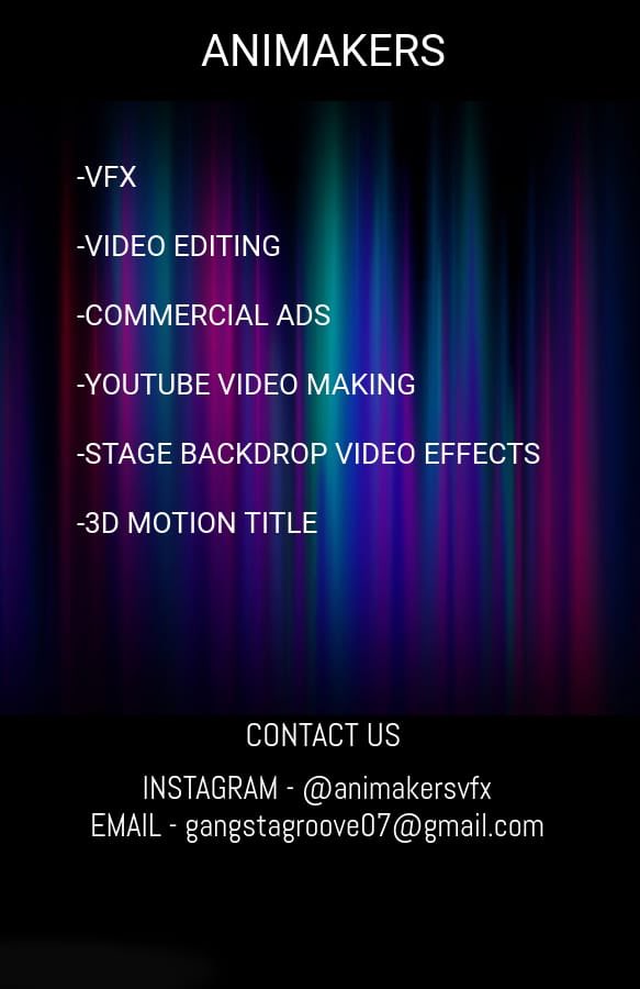 Nitinsathyaa's tweet photo. -VFX 
-VIDEO EDITING
-COMMERCIAL ADS
-YOUTUBE VIDEO MAKING
-STAGE BACKDROP VIDEO EFFECTS
-3D MOTION TITLE
@ranganselvi                                  https://t.co/OZ2XridqnG https://t.co/ynLs15d7N4