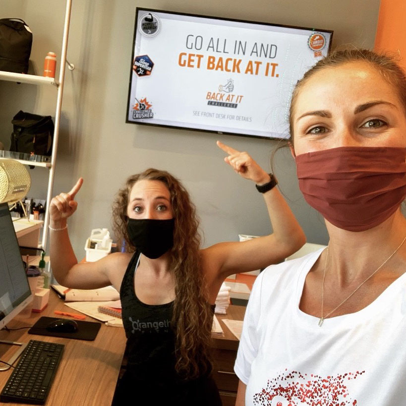 orangetheory's tweet photo. We  👀  you, OTF. You're back at it and looking 💪 . We're so inspired by the strength and momentum of our members, and our studios are brimming with stick-with-it spirit. Feeling pumped? Pre-book your next class now or jump on our YouTube channel for an #OrangetheoryAtHome. https://t.co/AupawiMgOc
