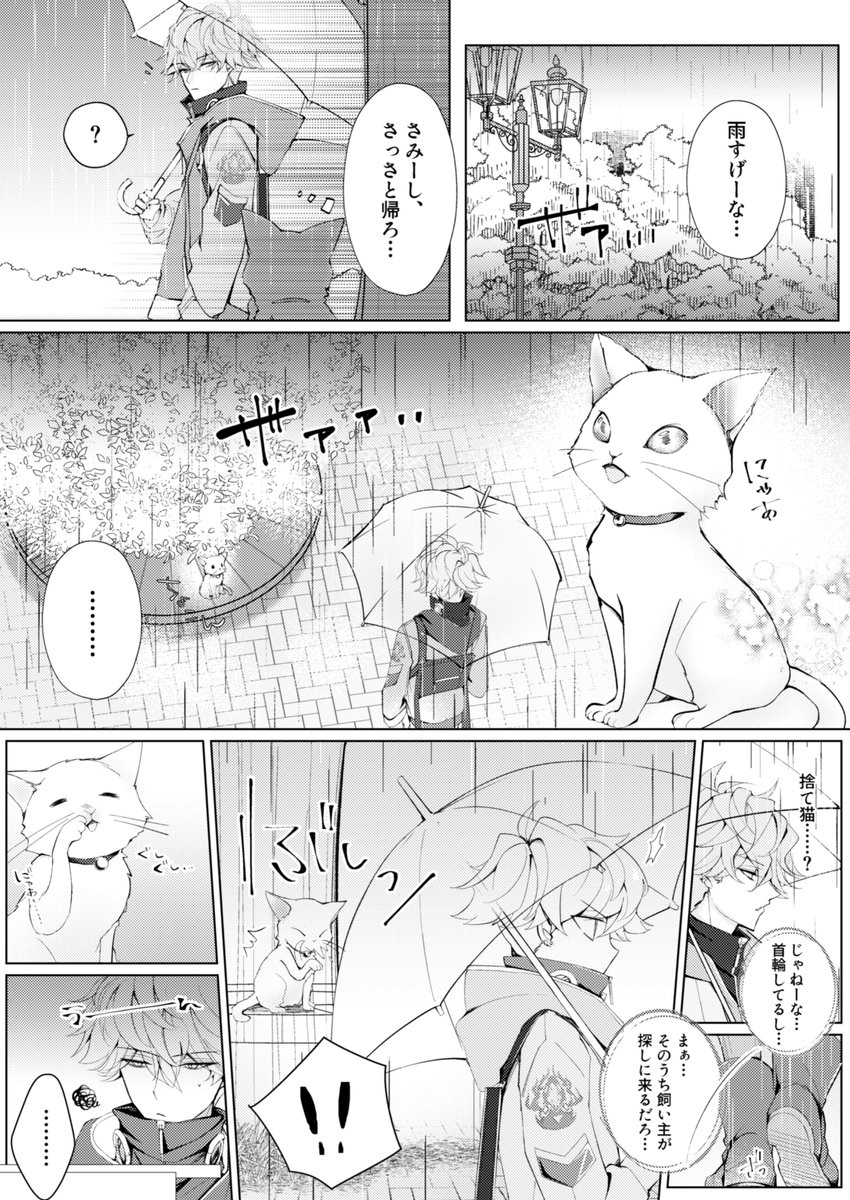 雨の日の小話?☔️
(オチとかヤマとかあまり無いです??)
リプ欄にちょっと続きあります?
 #カルシズが大好き 