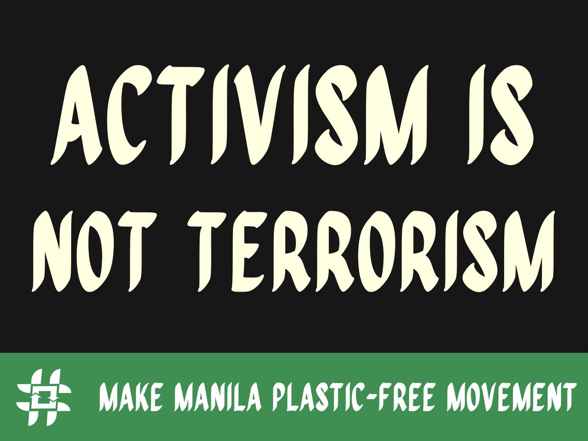 LeoAdesna's tweet photo. Activism is NOT terrorism!
#DigitalStrikePH
#FridaysForFuture
#SONAgKAISA https://t.co/pmNgSeZsxv