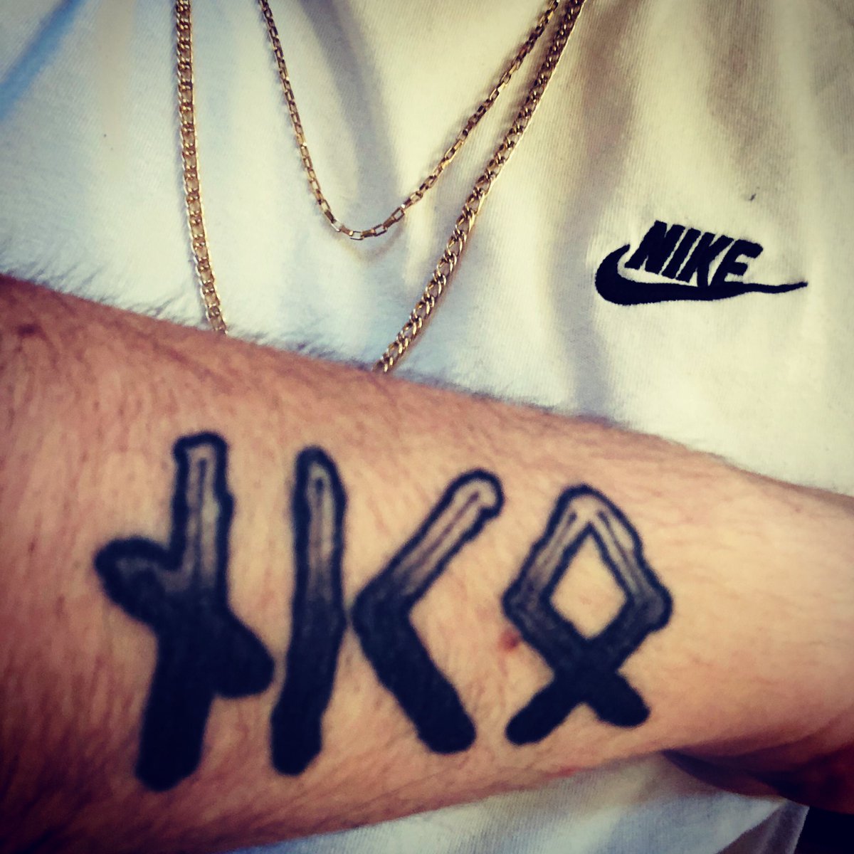 Zico752's tweet photo. #tattoo #runes #german #nike https://t.co/rHGQjWkr4S