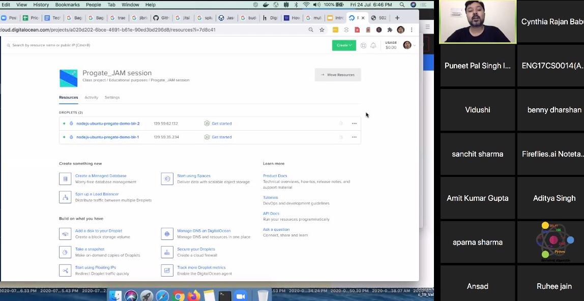 CynthiaBabu's tweet image. LIVE @digitalocean demo by @DevopsFollower @yashrajnayak at the @progateEN #learningjam session. Super thrilled to see so many active participants! #codetosuccess #CloudComputing