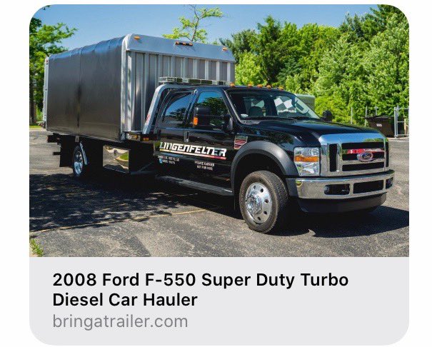 Selling one of our Vehicle haulers on Bringatrailer.com the auction ends in a few days, it’s a very low mileage unit in amazing condition with all the goodies, new tires and under 20k miles, only reason we are selling it is it just is not being used very much check it out