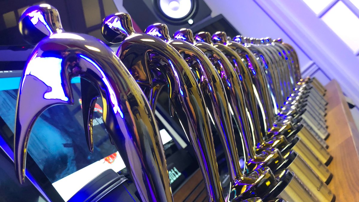 Lotims's tweet photo. Our Telly Award trophies arrived... So much work went behind each and every one. Thank you to @tellyawards for the recognition. And once more to @StellarisGame @Iceberg_Int @The_Sojourn for supporting us. #PlayerOneTrailers https://t.co/ikrQ1ETwwr
