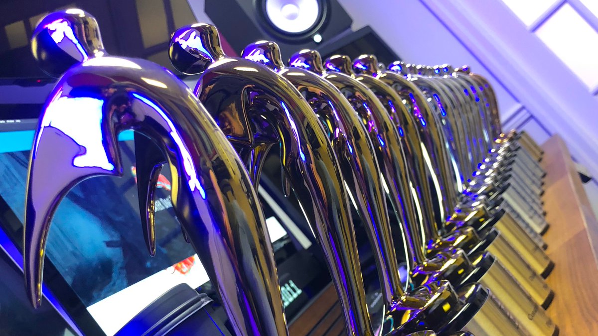 Player1Trailers's tweet photo. Our Telly Award trophies have arrived! Our team is honored to be recognized for our work. Thank you to @tellyawards for the recognition. And once more to @StellarisGame @Iceberg_Int @The_Sojourn for supporting us. #PlayerOneTrailers https://t.co/LWo1PAicB1