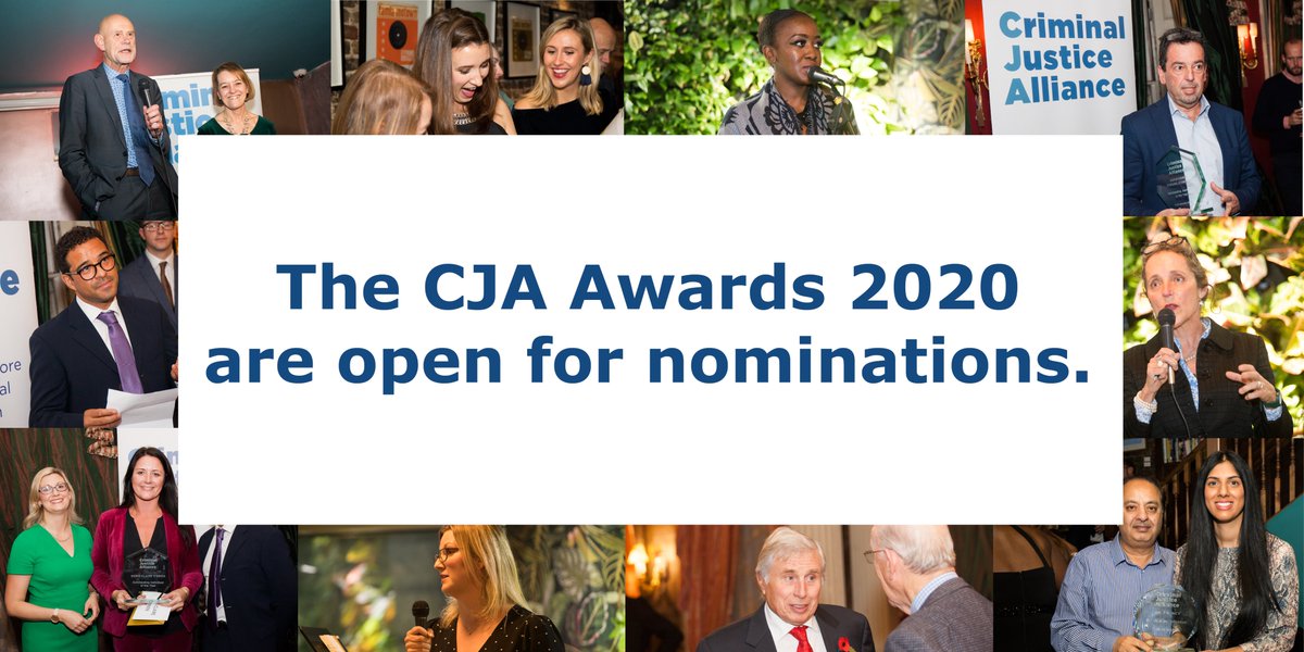 cjalliance's tweet photo. The CJA Awards celebrate individuals, organisations, journalists and digital champions that have made a significant contribution towards creating a #FairAndEffectiveCJS, generously supported by the Hadley Trust.
Apply here: https://t.co/ii2i7dE0A1 https://t.co/67nTdI7iyo
