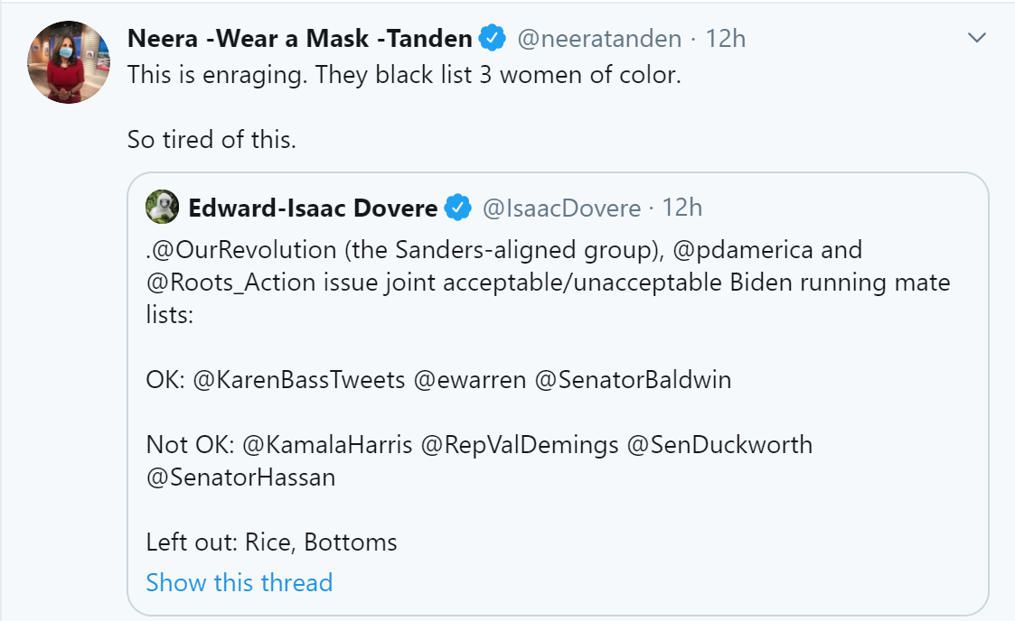 Biden Harris 2020 On Twitter You Know What S Enraging They Fact That You Contributed To Trump Winning And You Still Think You Have A Say You Don T You Were Rejected Twice Your Time