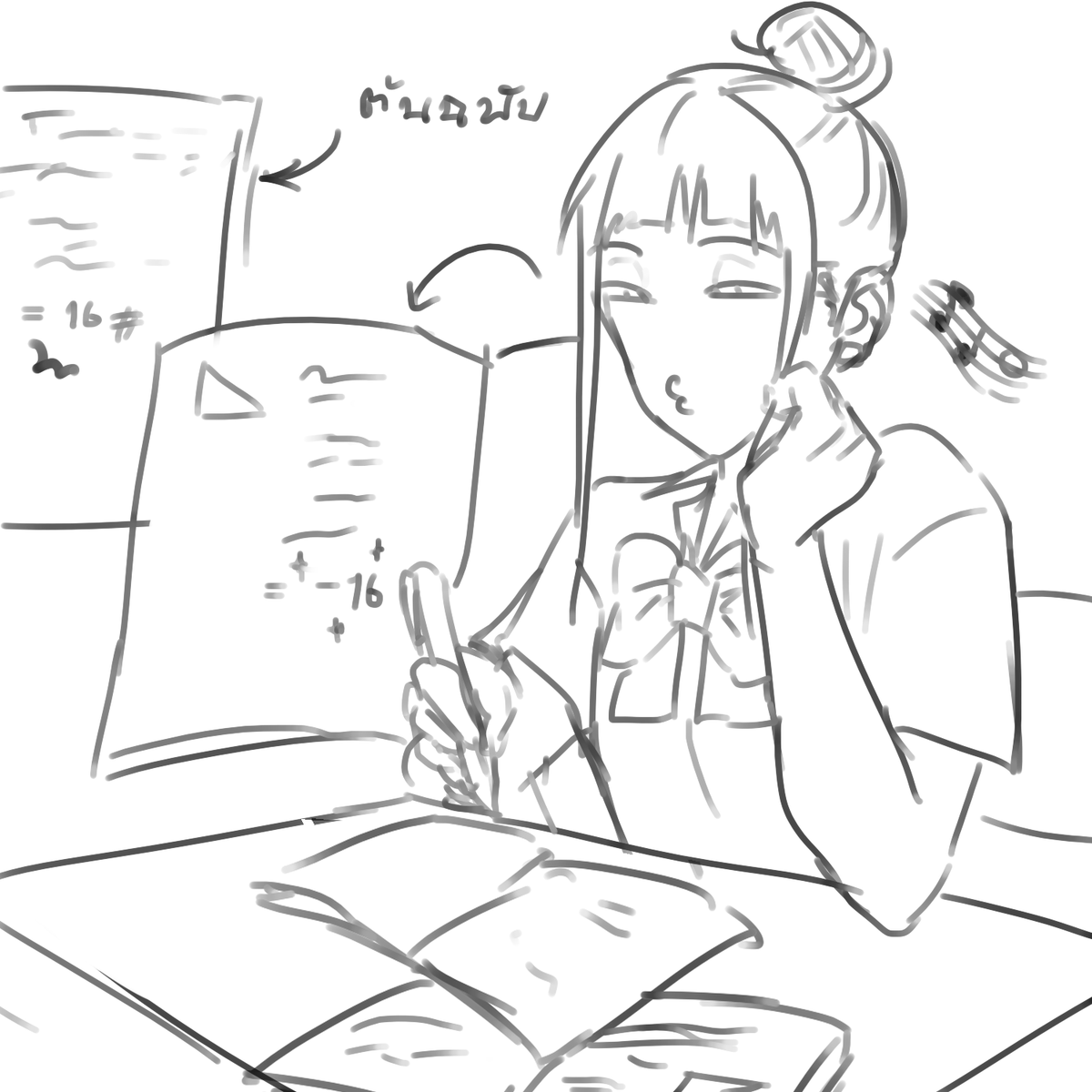 KHS_jinko's tweet photo. #KHSwork_Math_Y2
การบ้านที่ยืมมาจากพี่ จริงๆก็ยืมมาตั้งแต่วันแรกๆที่อาจารย์สั่งมาแล้วล่ะ แต่มาทำ(ลอก)จริงๆก็เช้าวันส่ง
oO(มีผิดด้วยแฮะ อะไรกันเนี่ย ติดลบแค่นี้ยังผิดเลย)
สุดท้ายก็แก้แค่ของตัวเองให้ถูก และแน่นอนว่าเธอไม่เตือนต้นฉบับที่ผิดหรอก
oO(ไม่ใช่เรื่องให้ฉันต้องใส่ใจนี่่) https://t.co/6NfpS7Vdw2