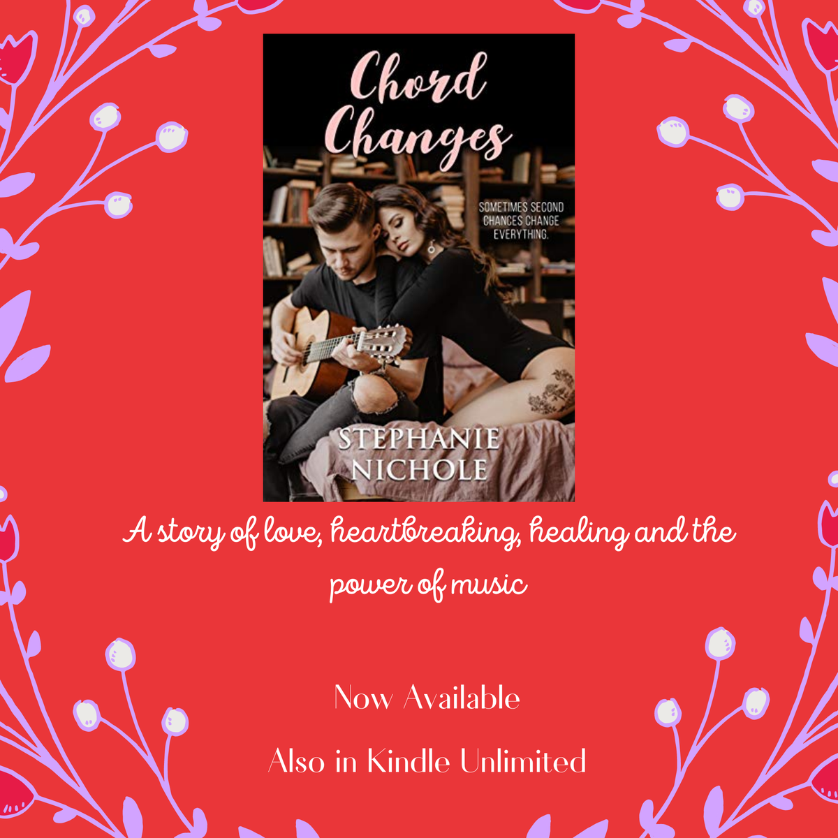Chord Changes
By Stephanie Nichole
amazon.com/Chord-Changes-…
Also in Kindle Unlimited!

#musicromance #romance #powerfulstory #readtoday #nowavailable #kindleunlimited #readtoday #chordchanges #stephanienichole #grabyourcopy #powerofmusic #lovetriangle #formusicfans #love