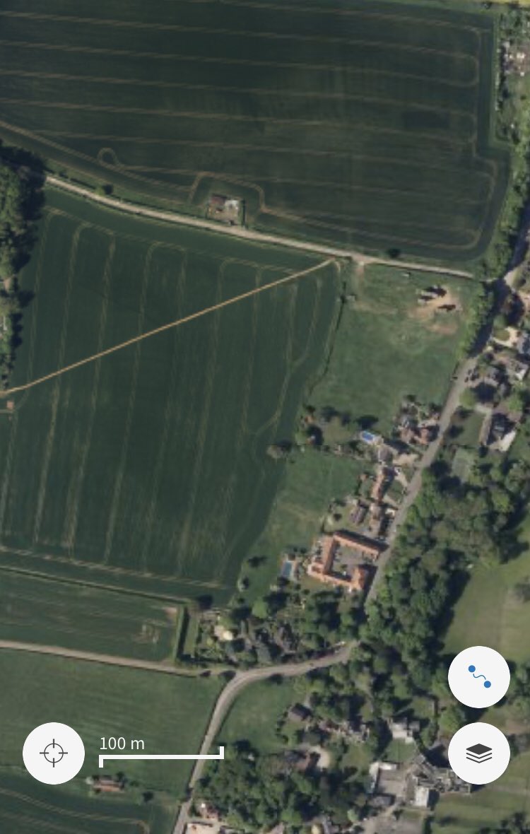 cotgraveroad's tweet photo. Anyone know what happened to the right of way footpath running from Little Lane in Tollerton? The OS map and sat images show it: but this year it is  ploughed and crops growing. @NottsCC @Rushcliffe can it be  reinstated? https://t.co/SnLr13qof3