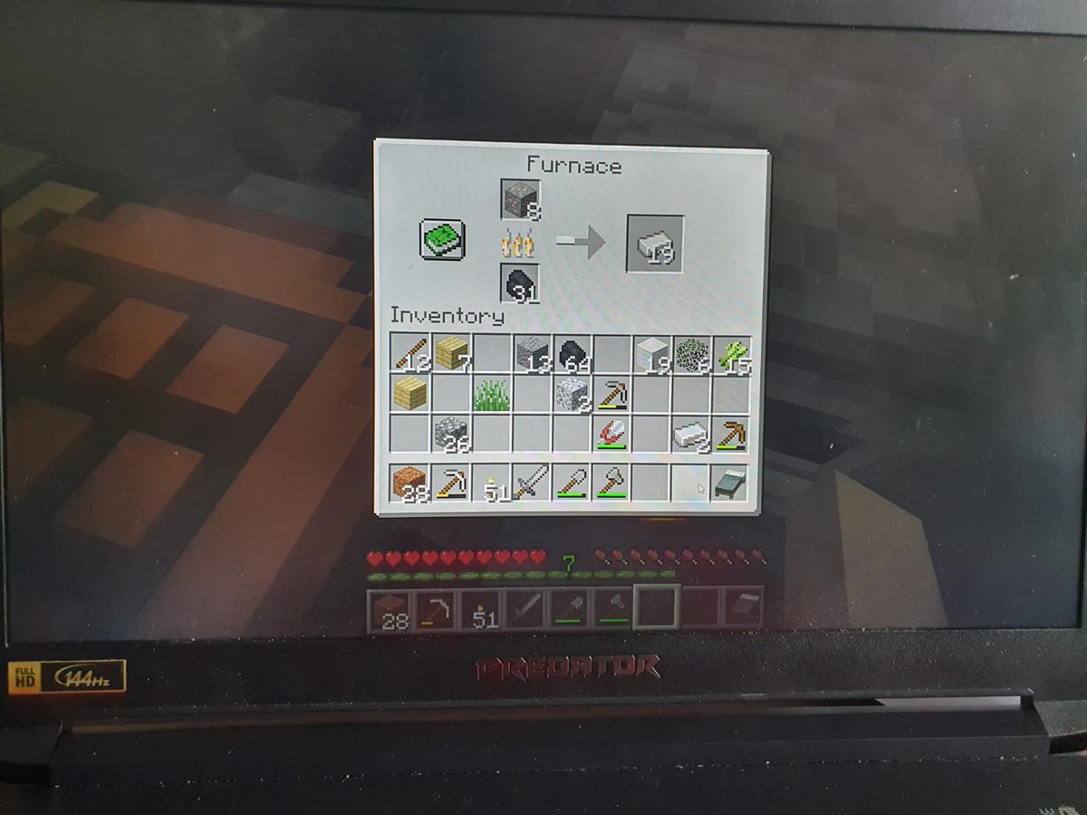 Today was my first proper experience of minecraft! I've mined materials, crafted tools, fought zombies and skeletons, found food and fueled up! My son says I learn quick..there is hope for me yet!! 😂