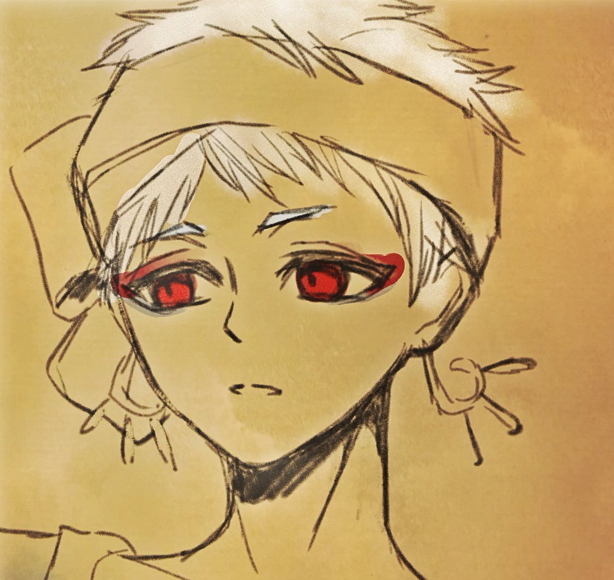 スカラビャにアンニュイ な表情させるの好きすぎるので多分性癖なんだと思います まいたけ 元気に社畜のイラスト