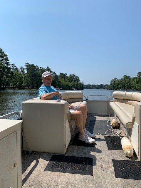citadel32's tweet photo. On Guy Bridges new boat at Lake Murray.  He's in the boat business.  At the rate he's selling them I might switch from real estate.  Check it out. https://t.co/puJRm43T4d