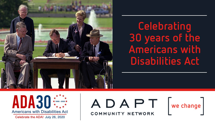 adaptwechange's tweet photo. Happy 30th Anniversary to the Americans with Disabilities Act! The ADA works to ensure all people with disabilities have the same rights and opportunities as everyone else. Celebrate with us by visiting: https://t.co/gHRPKBup7F 🥳👏🎉🎇
#adaptwechange #ADA30 #ThanksToTheADA https://t.co/grljpquDHf